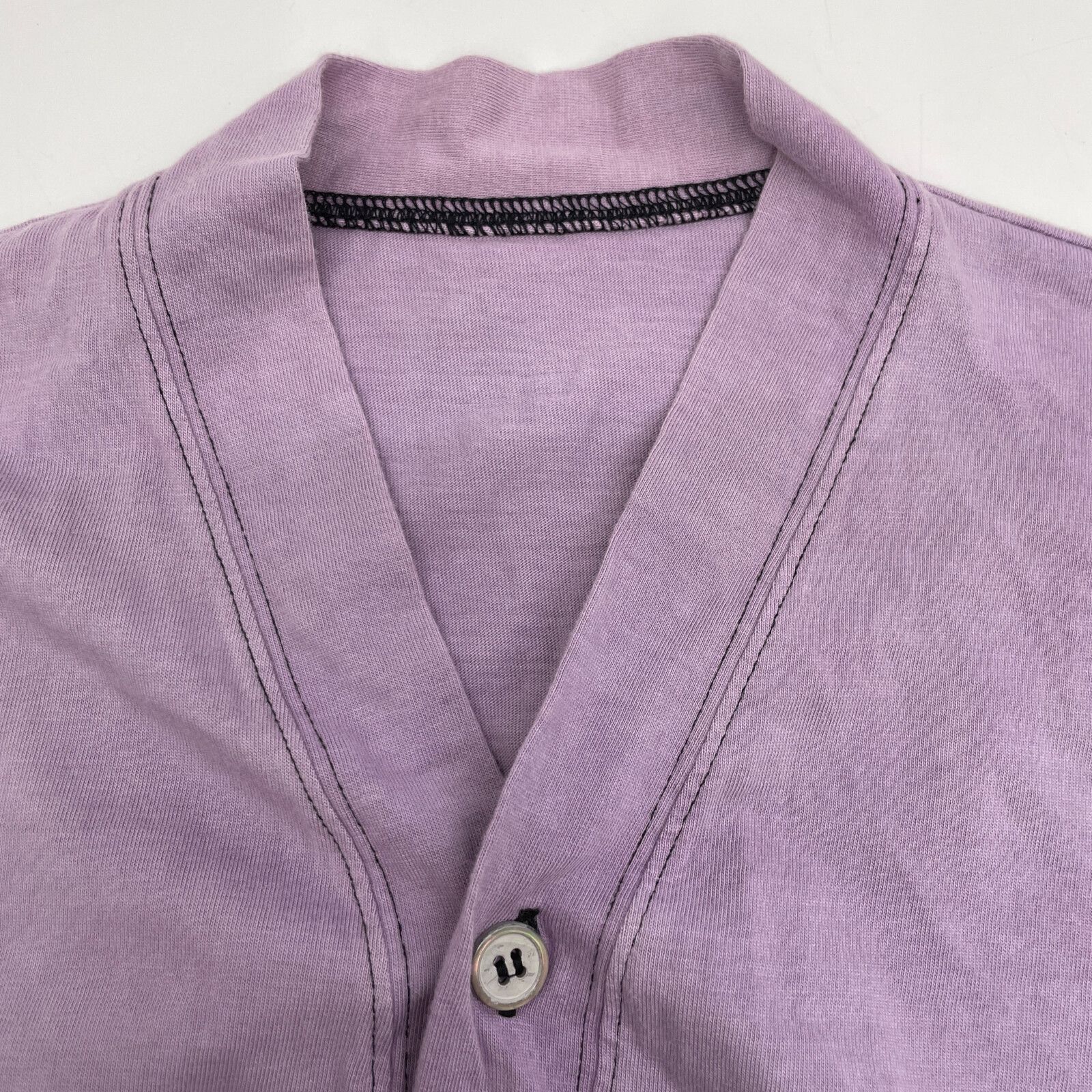 COMME des GARCONS - コムデギャルソン 2010年 ブラック×パープル GG-T030 ロング カーディガン XS レディース COMMEdesGARCONS コムデギャルソン 2010年 ブラック