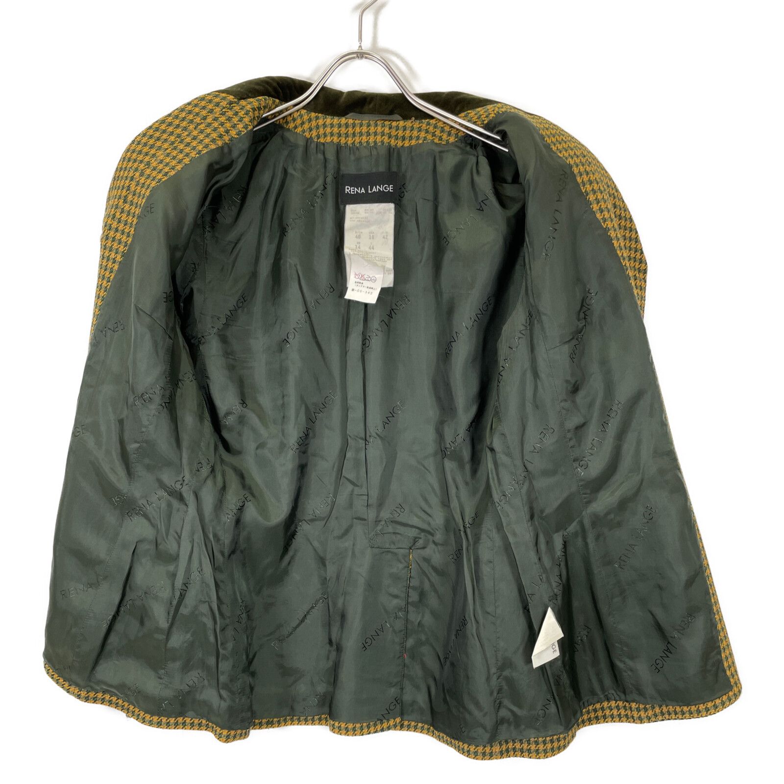 RENA LANGE レナランゲ ｶｰｷ×ｲｴﾛｰ ﾂｲｰﾄﾞｼﾞｬｹｯﾄ 40 - メルカリ