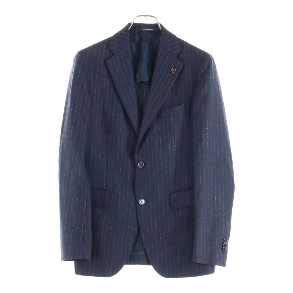 TAGLIATORE (タリアトーレ) ストライプ総柄 ラペルピン ウール 2B