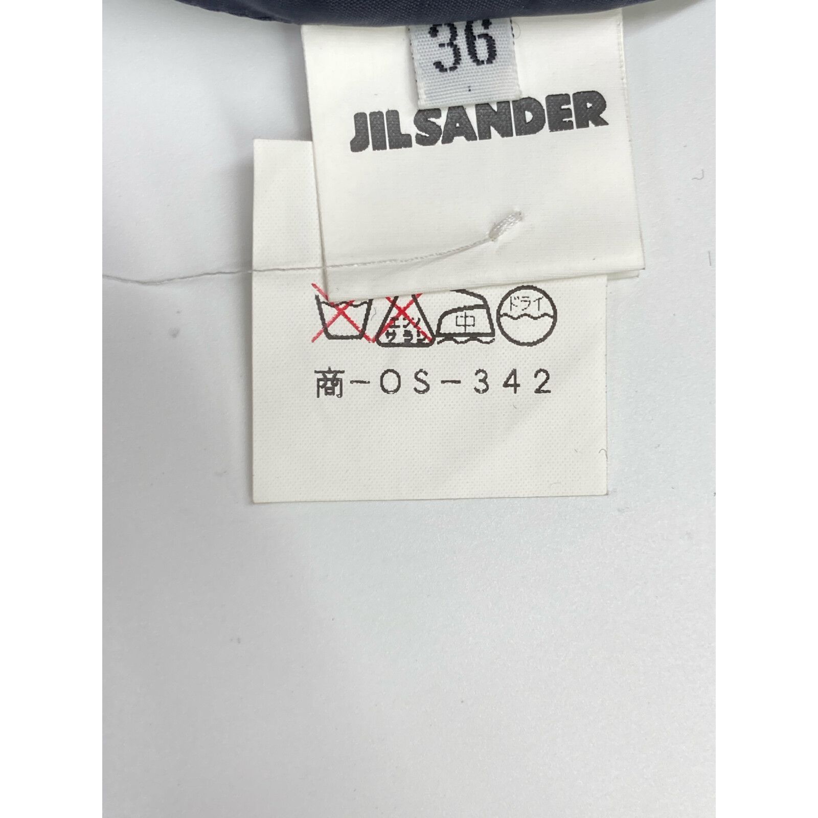 JIL SANDER ジルサンダー ﾈｲﾋﾞｰ ｳｰﾙ ﾉｰｽﾘｰﾌﾞ ﾜﾝﾋﾟｰｽ 36 - メルカリ