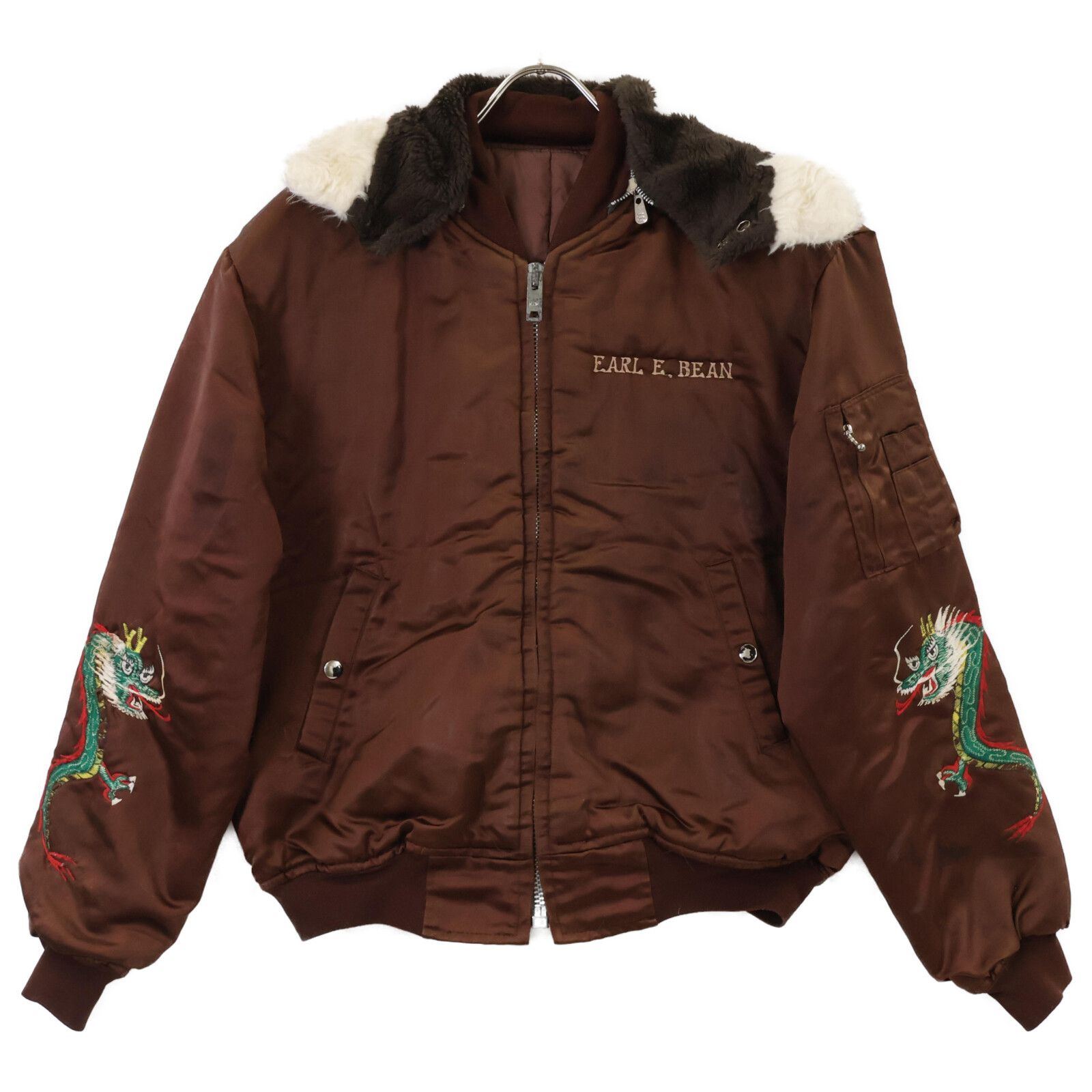 う*い様 KOREA スーベニアジャケット コリジャン 70s ビンテージ【スカ VINTAGE ヴィンテージ 70'S ﾌﾞﾗｳﾝ KOREA ｽｰﾍﾞﾆｱｼﾞｬｹｯﾄ 表記無し 【公式