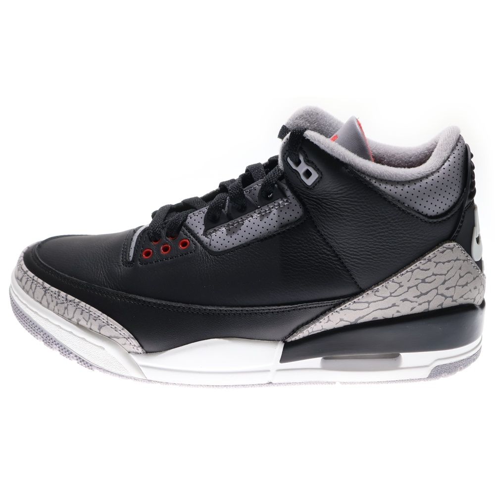 NIKE ナイキ AIR JORDAN 3 RETRO BLACK CEMENT DN 3707 010 エアジョーダン3 レトロ ブラックセメント ローカットスニーカー ブラック US 8 26 0 cm