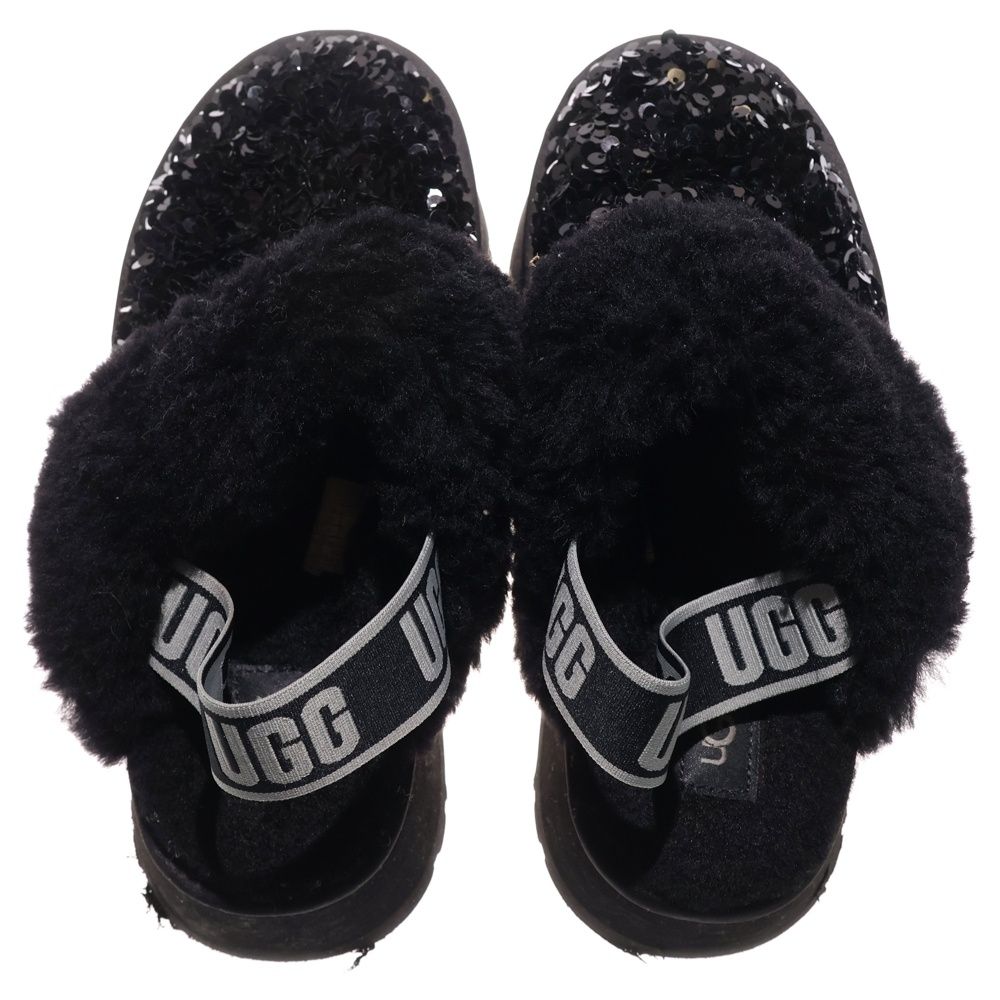 【UGG】Funkette Chunky Sequin 厚底ファーサンダル 37 UGG (アグ) Funkette Chunky Sequin ファンケット チャンキー