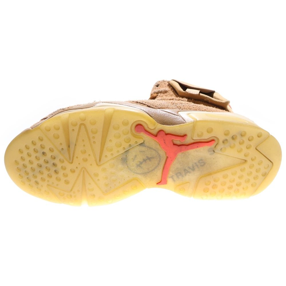  NIKE ナイキ TRAVIS SCOTT AIR JORDAN 6 RETRO SP BRITISH KAHKI DH 0690 200 トラヴィススコット エアジョーダン6 レトロ ハイカットスニーカー ベージュ US 8 26 cm スニーカー 靴