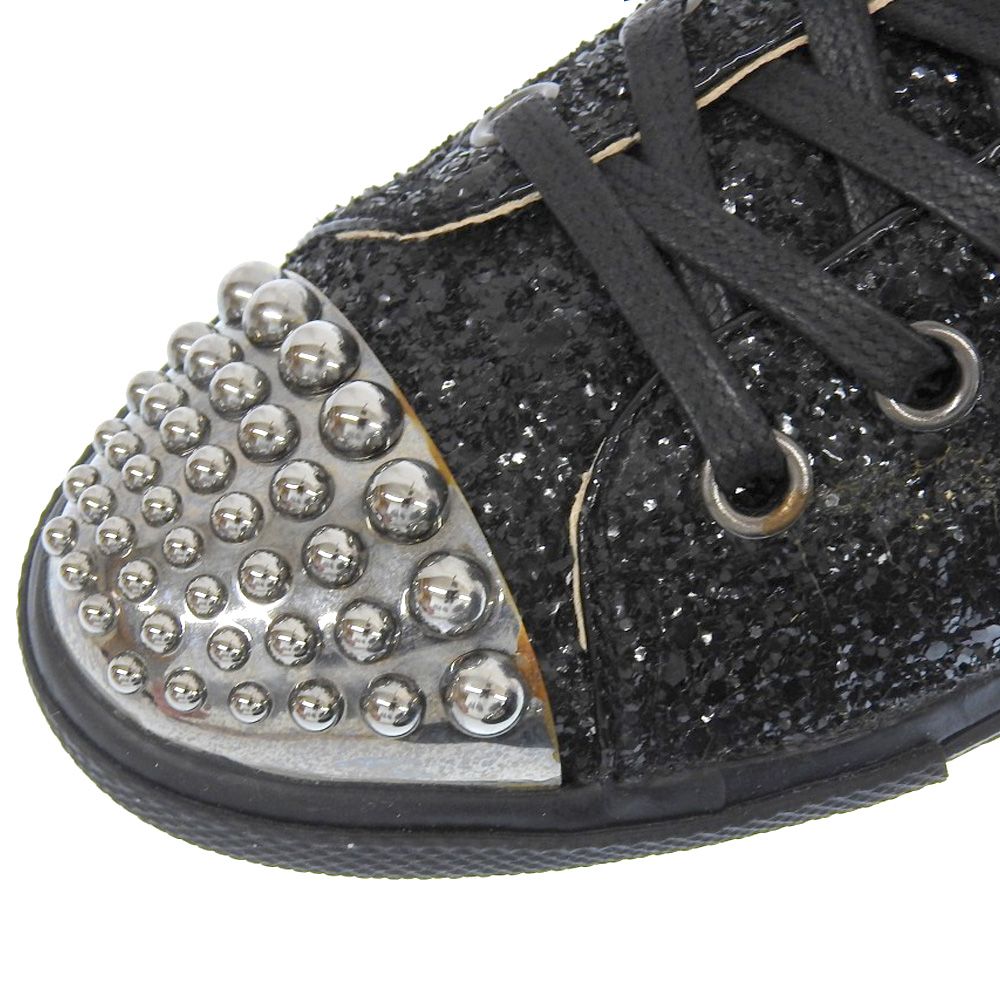 MIUMIU ミュウミュウ MIUMIU ミュウミュウ グリッター ハイカット