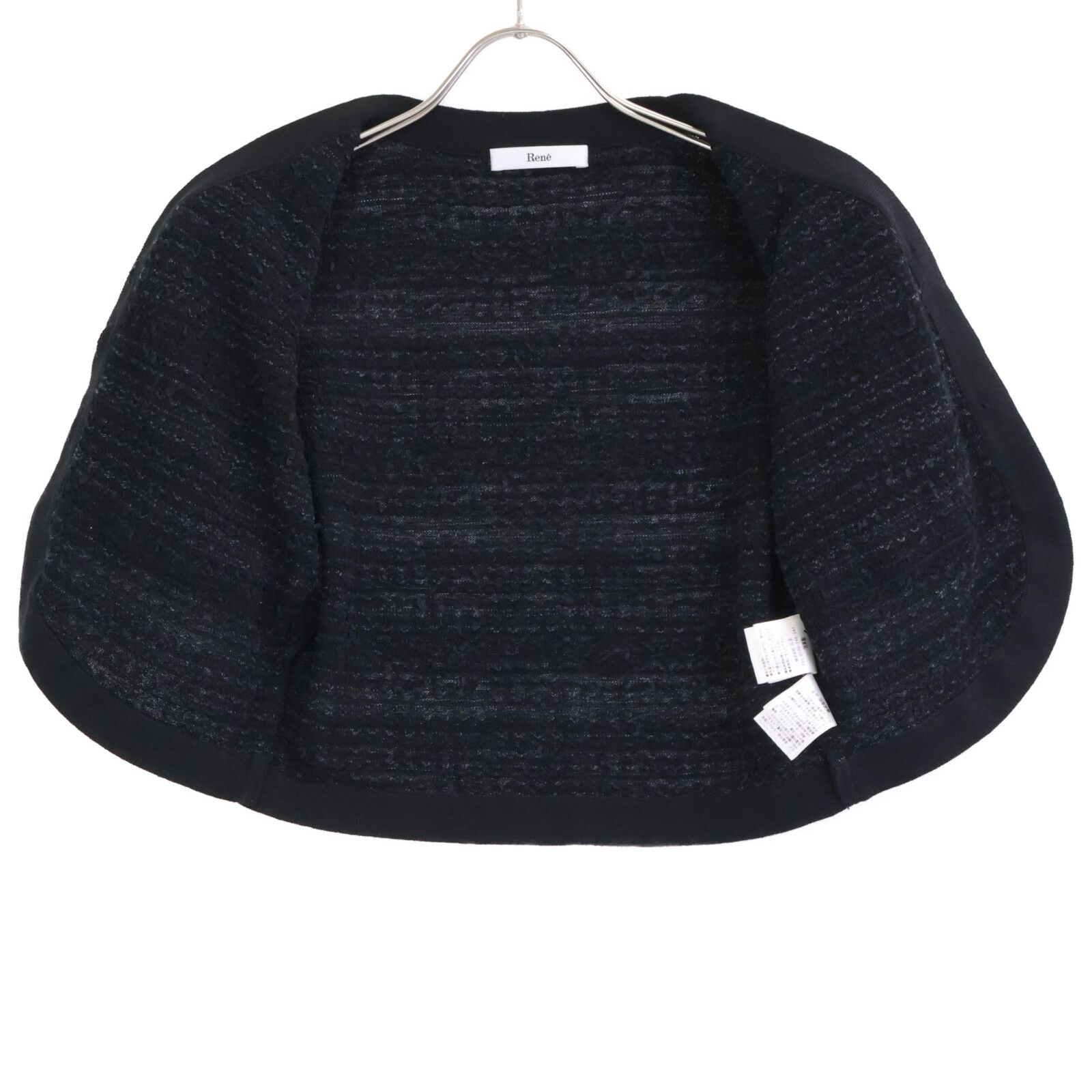 未使用品極美品　Rene ルネ　25SS パールボタン　カーディガン　黒　38 ルネの中古通販 | ブランディア 未使用品極美品 Rene ルネ 25SS