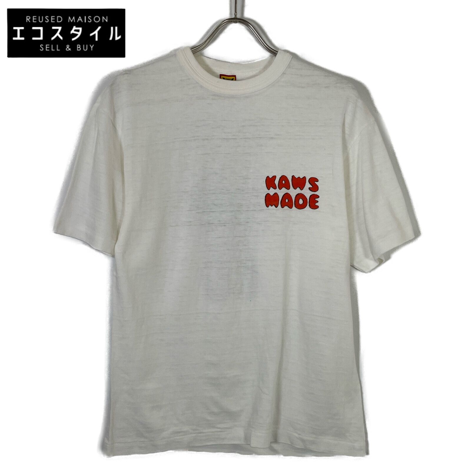 HUMAN MADE ヒューマンメイド ×KAWS 白 半袖tシャツ M - メルカリ
