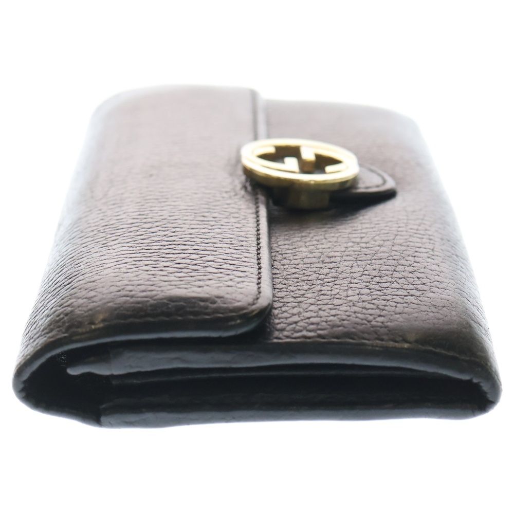 GUCCI (グッチ) インターロッキングG レザーロングウォレット 二つ折り