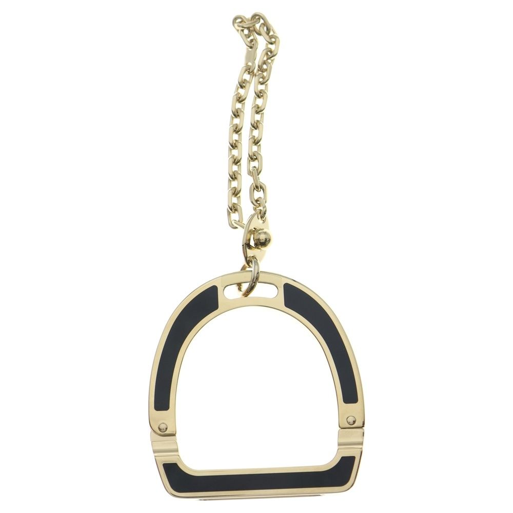 HERMES エルメス グローブホルダー イデアル バッグチャーム ブラック ゴールド