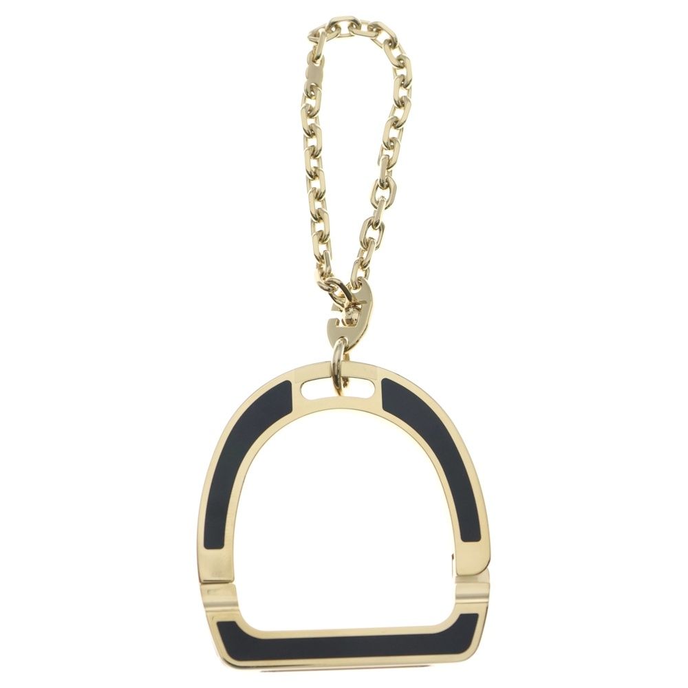 HERMES エルメス グローブホルダー イデアル バッグチャーム ブラック ゴールド