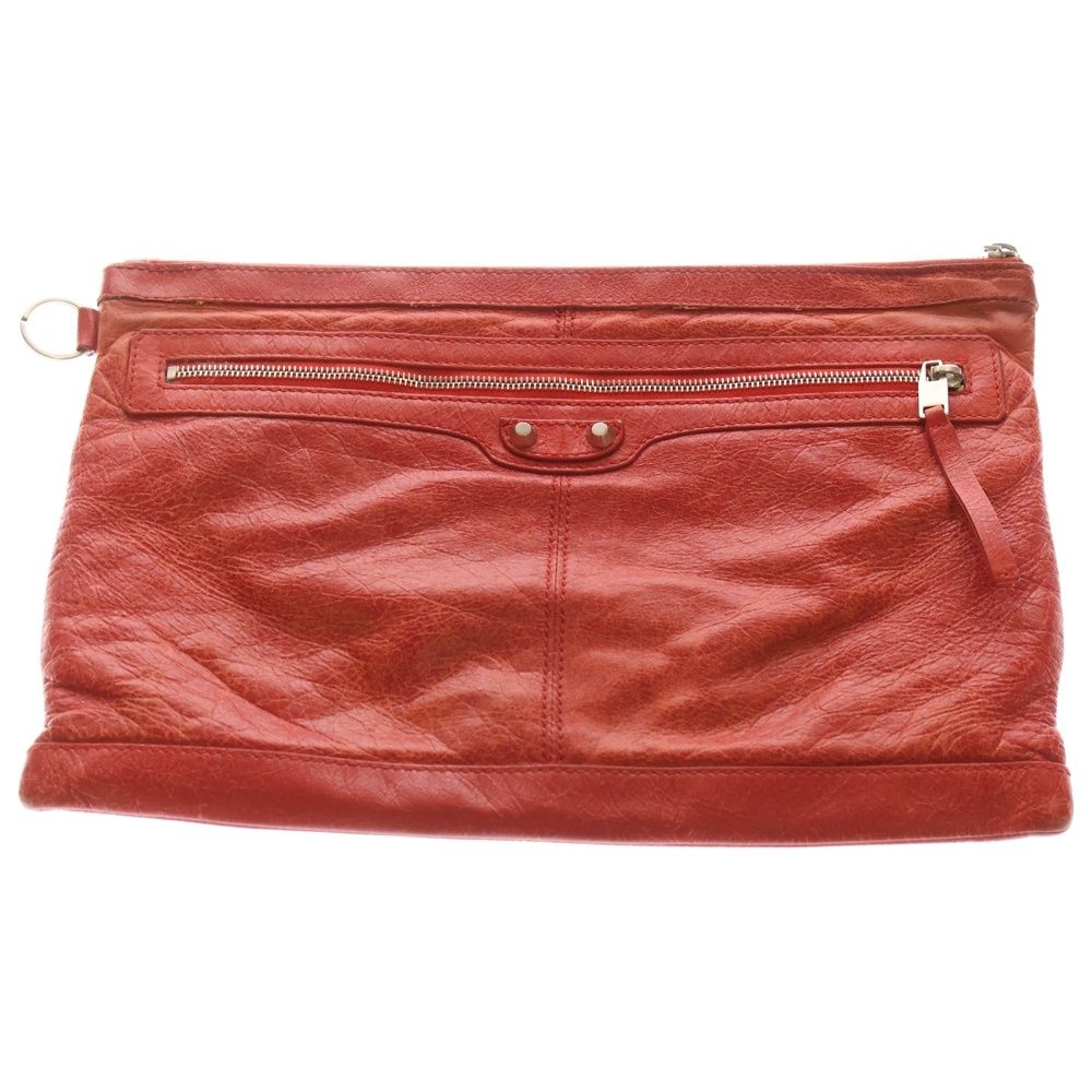 バレンシアガ クラシッククリップ クラッチバッグ セカンドバッグ レッド 273023