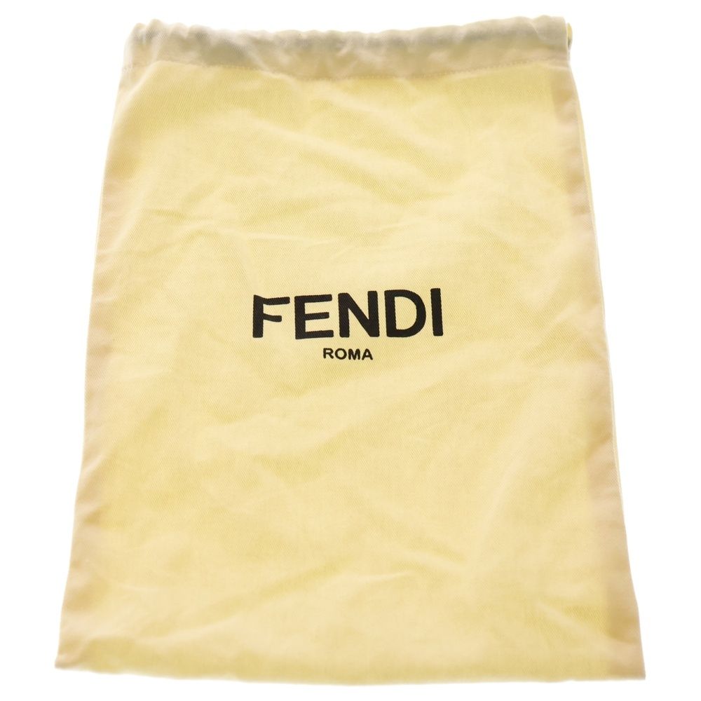 FENDI (フェンディ) スマホホルダー レザーショルダーポーチ イエロー