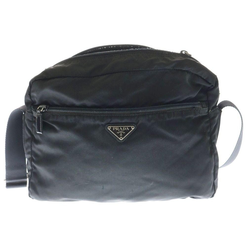 PRADA (プラダ) 三角ロゴプレート ラウンドジップ ナイロン ショルダー