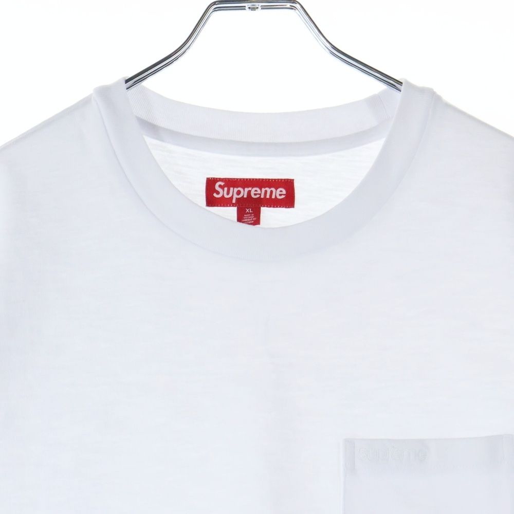 SUPREME (シュプリーム) 25SS S/S pocket Tee クラシックロゴ刺繍