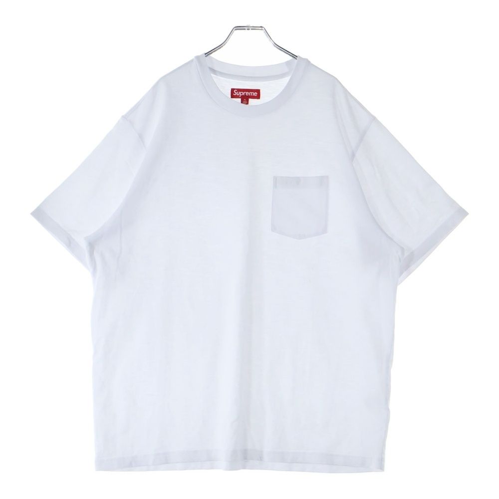 SUPREME (シュプリーム) 25SS S/S pocket Tee クラシックロゴ刺繍
