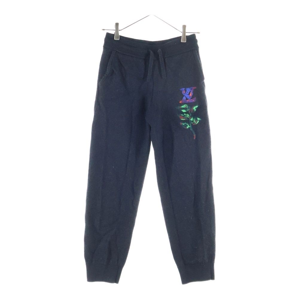 LOUIS VUITTON ルイヴィトン 22 SS LVロゴ刺繍 ウールニット トラック ジョガーパンツ ダークグレー RM 221 M ZLL HMN 13 W