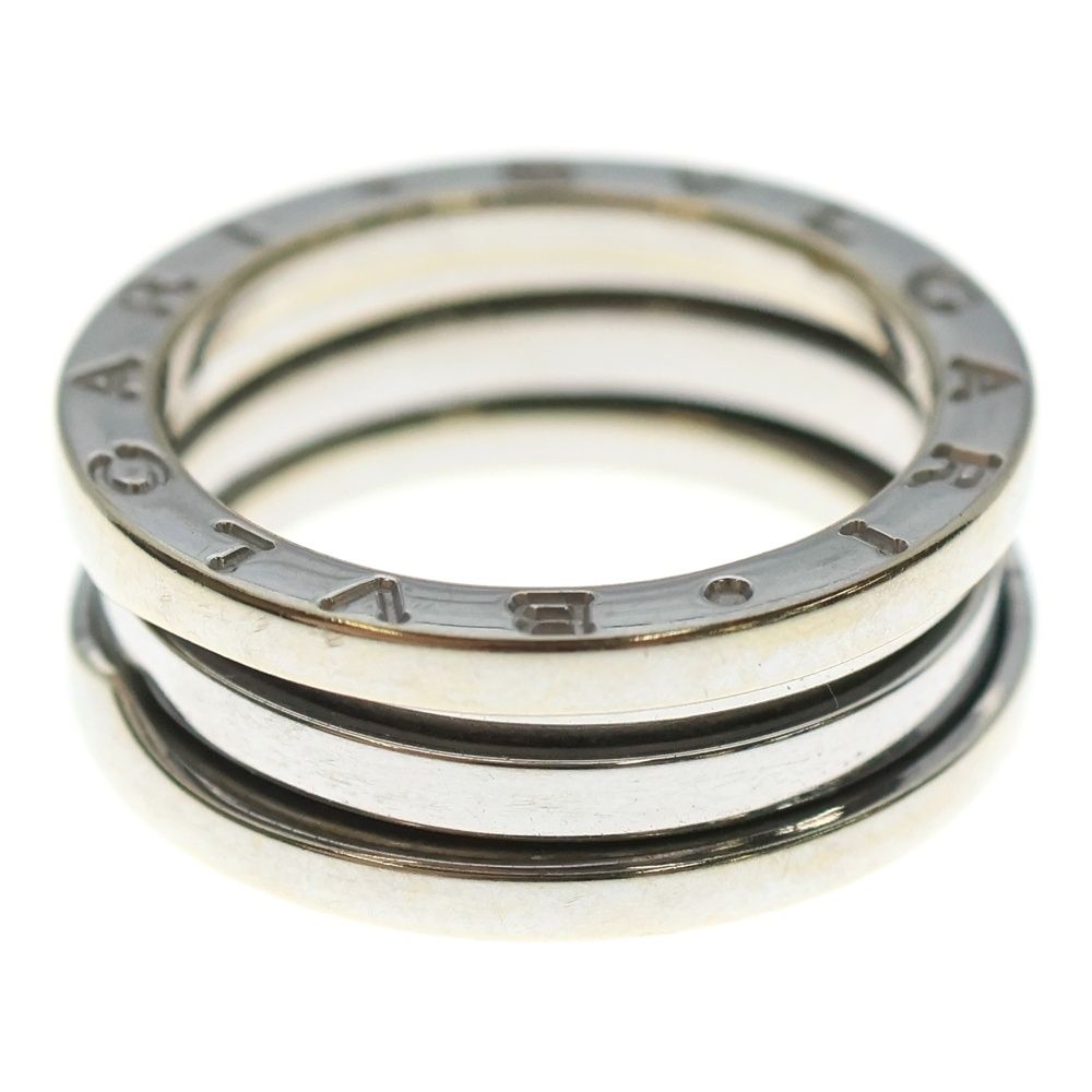 BVLGARI ブルガリ B Zero 1 ビーゼロワン リング Au 750 K 18 WG ホワイトゴールド 2バンド 指輪