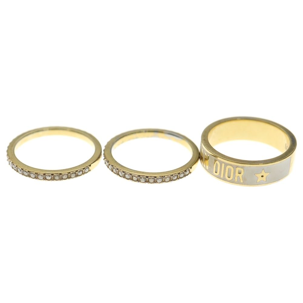  Christian Dior クリスチャンディオール Code ロゴ GP リングセット 指輪 ゴールド リング 指輪 アクセサリー