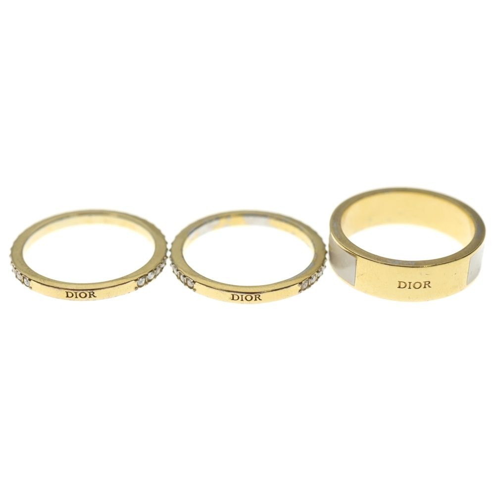 Christian Dior クリスチャンディオール Code ロゴ GP リングセット 指輪 ゴールド