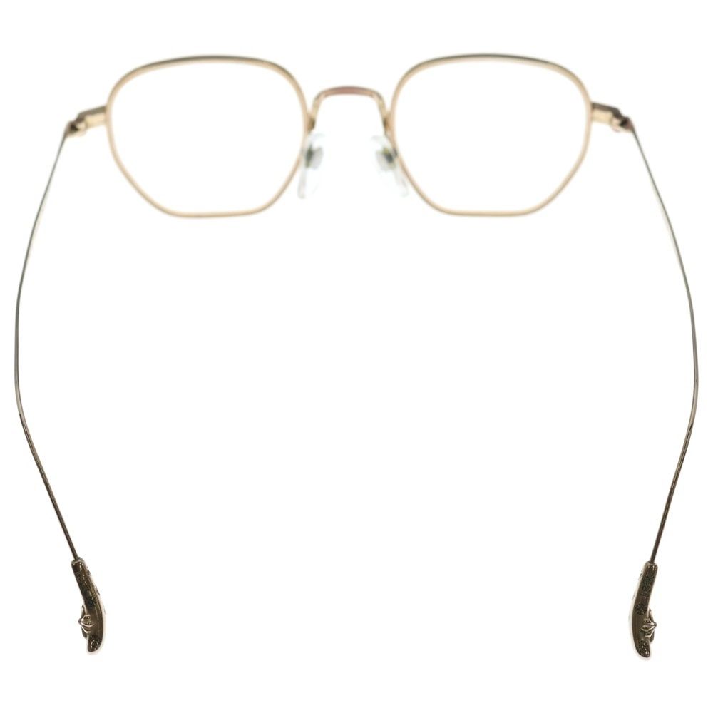 CHROME HEARTS クロムハーツ BONE PRONE I CHプラステンプルメタルフレーム アイウェア メガネ ゴールド