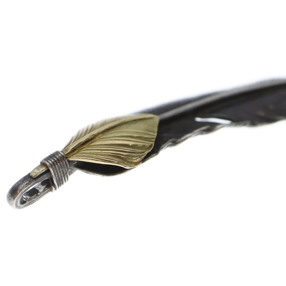 goro's (ゴローズ) 【オールド】上金特大フェザー 右向き ペンダント