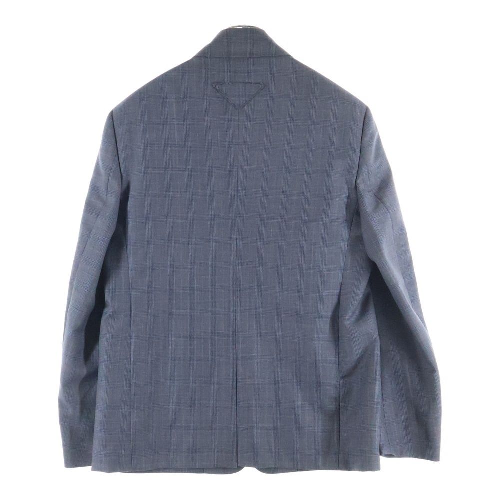 PRADA (プラダ) グレンチェック柄2B ウールテーラードジャケット