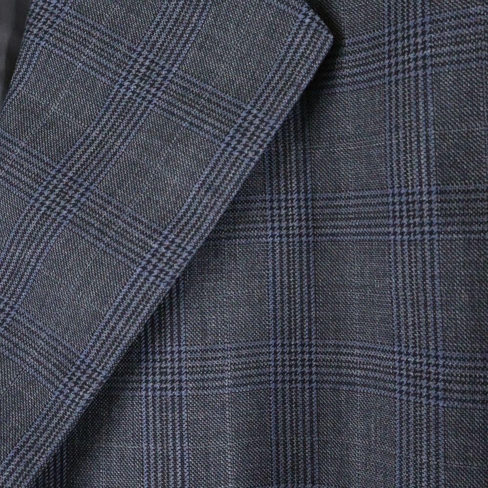 PRADA (プラダ) グレンチェック柄2B ウールテーラードジャケット