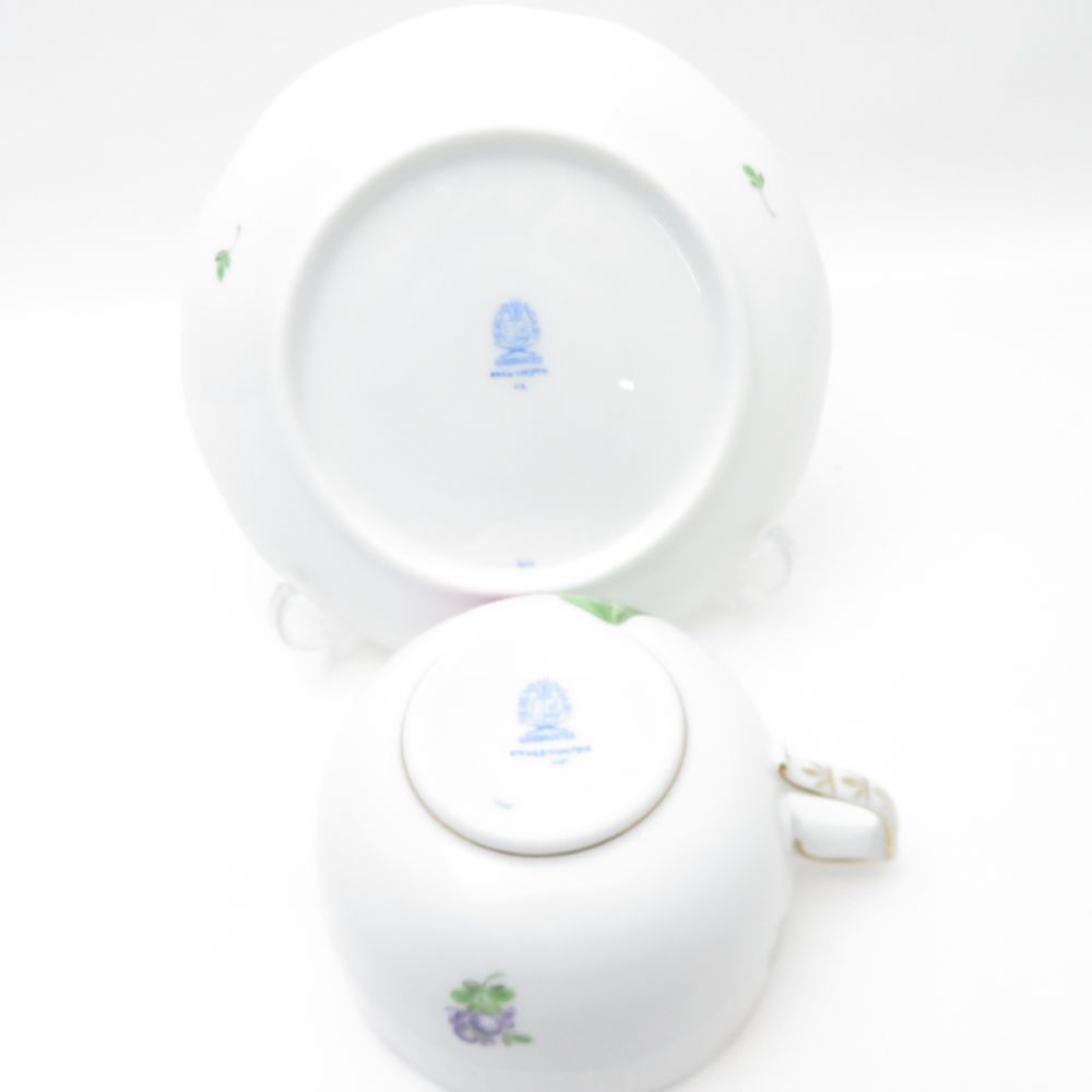 美品 Herend ヘレンド バコニーの春 PDB 724 ティーカップ＆ソーサー 1