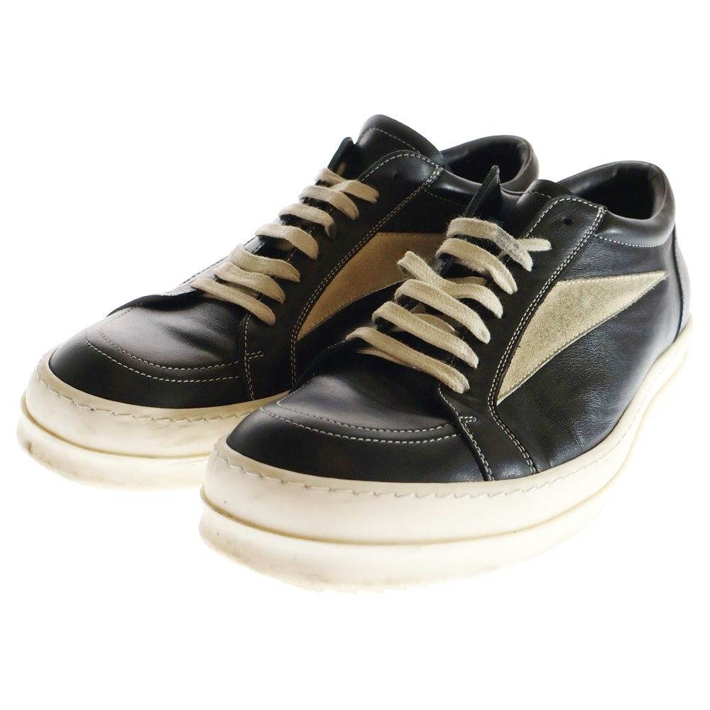 Rick Owens リックオウエンス Vintage Sneaker ヴィンテージスニーカー レザーローカットシューズ ブラック
