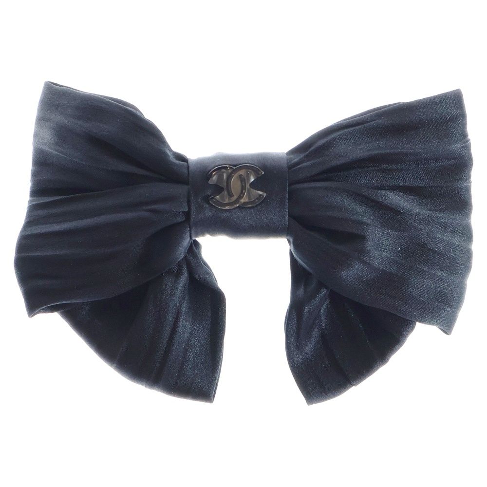 CHANEL (シャネル) ココマーク シルクサテン リボン バレッタ