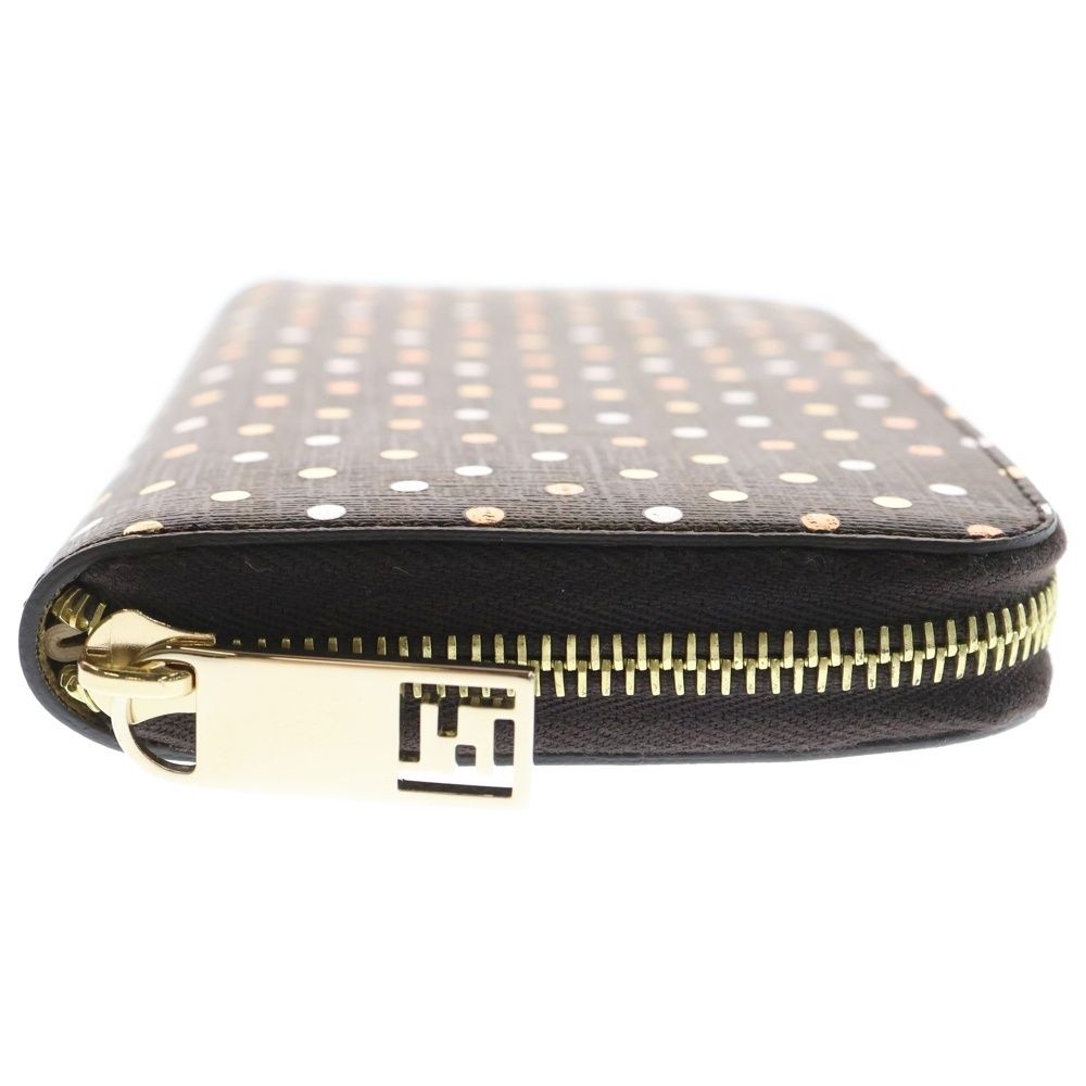 FENDI (フェンディ) FFモチーフ ラウンドファスナー長財布 ロング