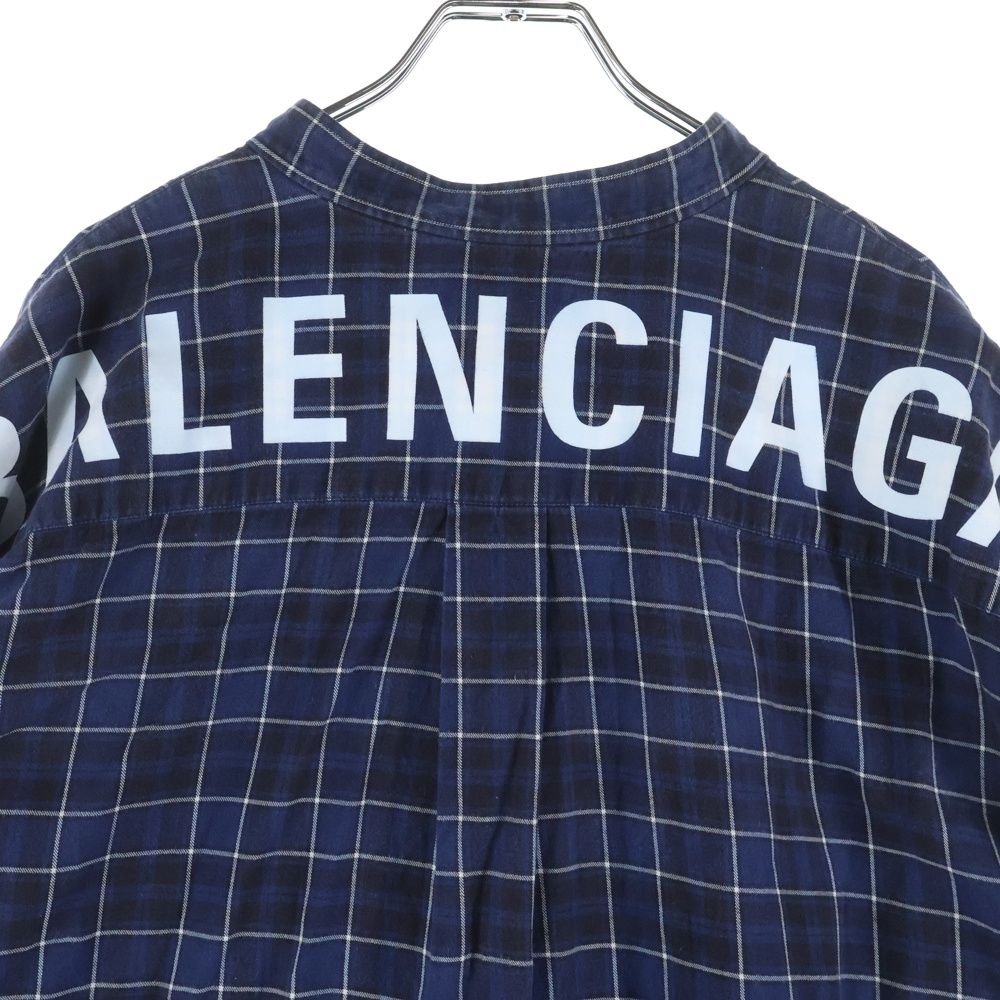 BALENCIAGA (バレンシアガ) バックロゴプリント チェック柄 ボウタイ