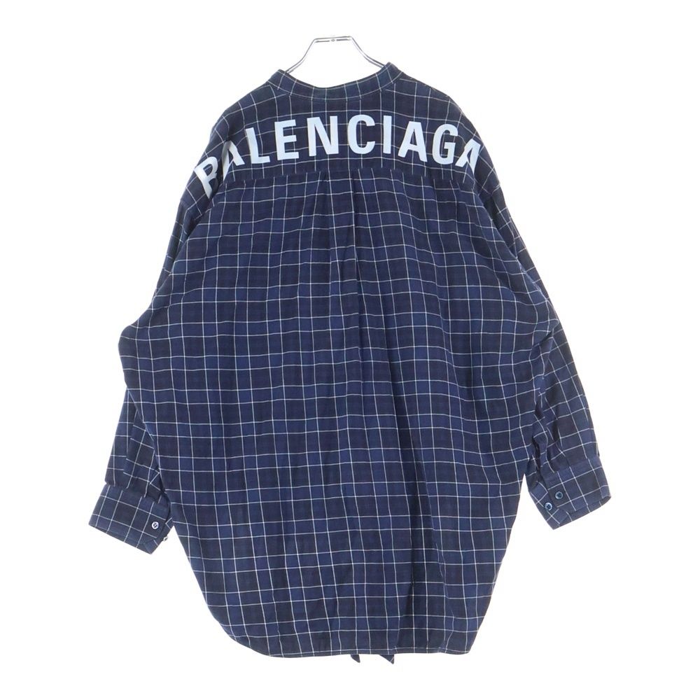 BALENCIAGA (バレンシアガ) バックロゴプリント チェック柄 ボウタイ