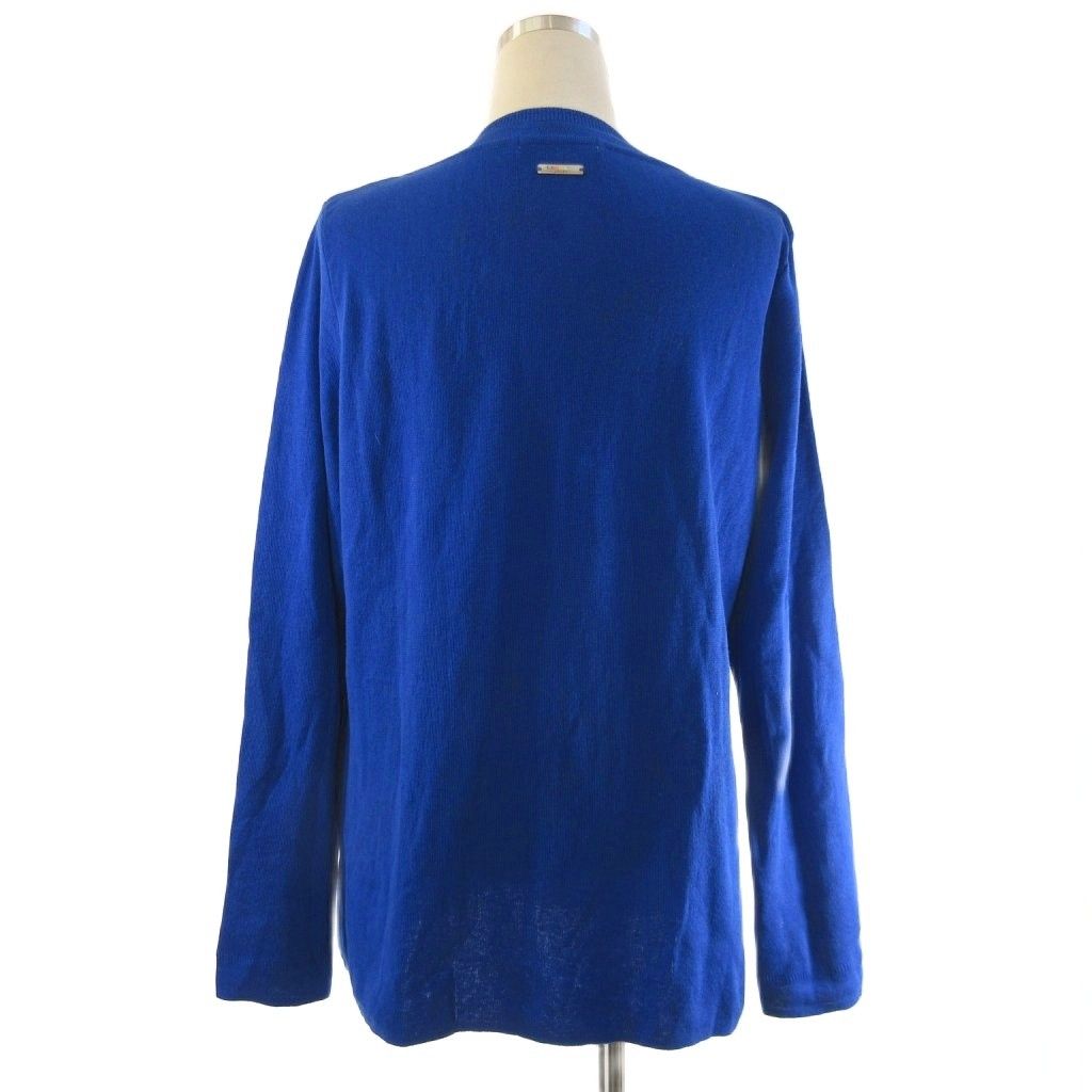 新品 LEONARD SPORT 薄手 コットンニット 長袖 ラインストーン レオナールスポーツ LEONARD SPORT ニット セーター 長袖 薄手 クルー