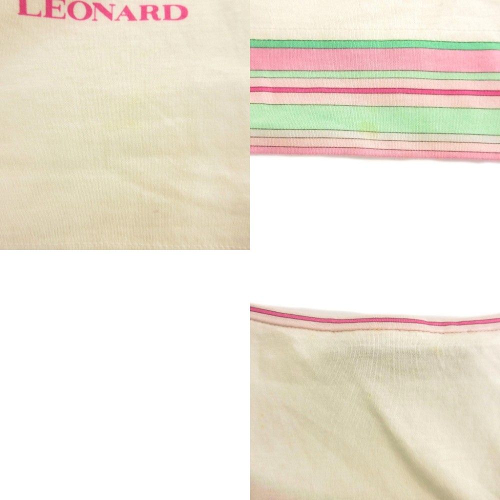 レオナール LEONARD ファッション FASHION カットソー 半袖 クルー