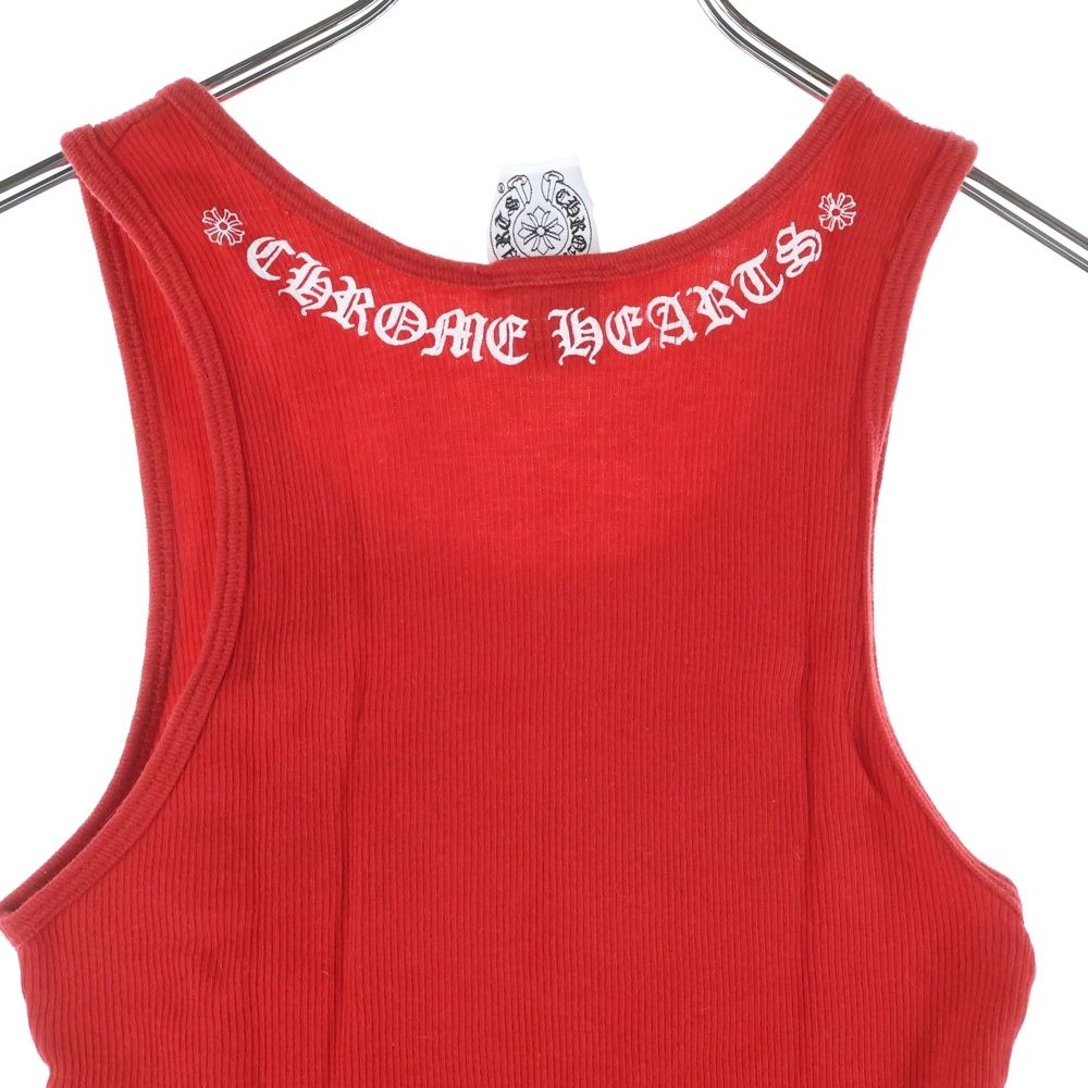 Chrome Hearts 赤 タンクトップ CHROME HEARTS (クロムハーツ) OLD TANK TOP ハートフローラル タンク