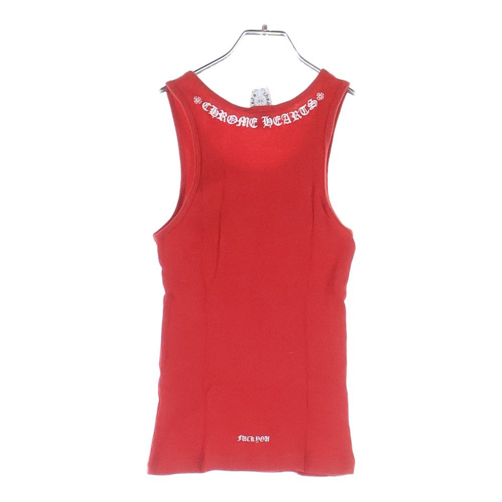 Chrome Hearts 赤 タンクトップ CHROME HEARTS (クロムハーツ) OLD TANK TOP ハートフローラル タンク