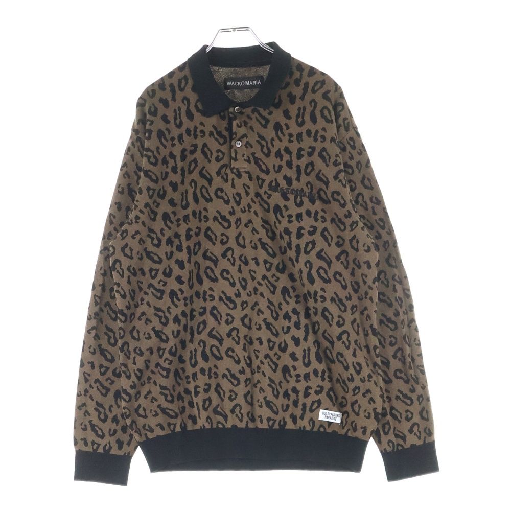 WACKO MARIA (ワコマリア) 24AW LEOPARD KNIT POLO SHIRT 24FW-WMK