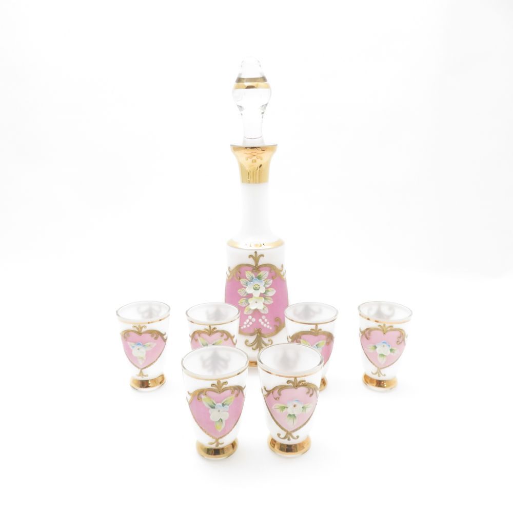 BOHEMIA Crystal ボヘミアクリスタル ハイエナメル リキュール グラス 