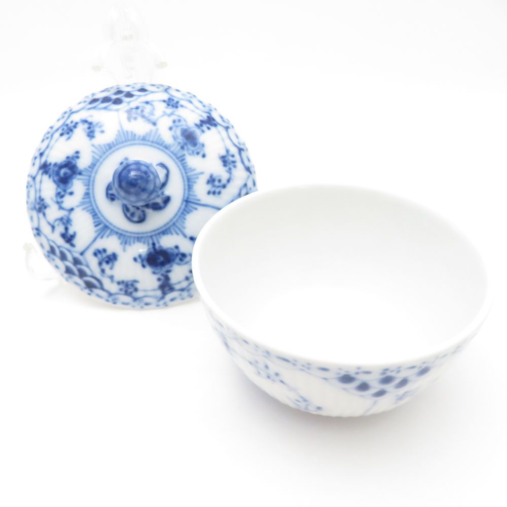 美品 ROYAL COPENHAGEN ロイヤルコペンハーゲン ブルーフルーテッド