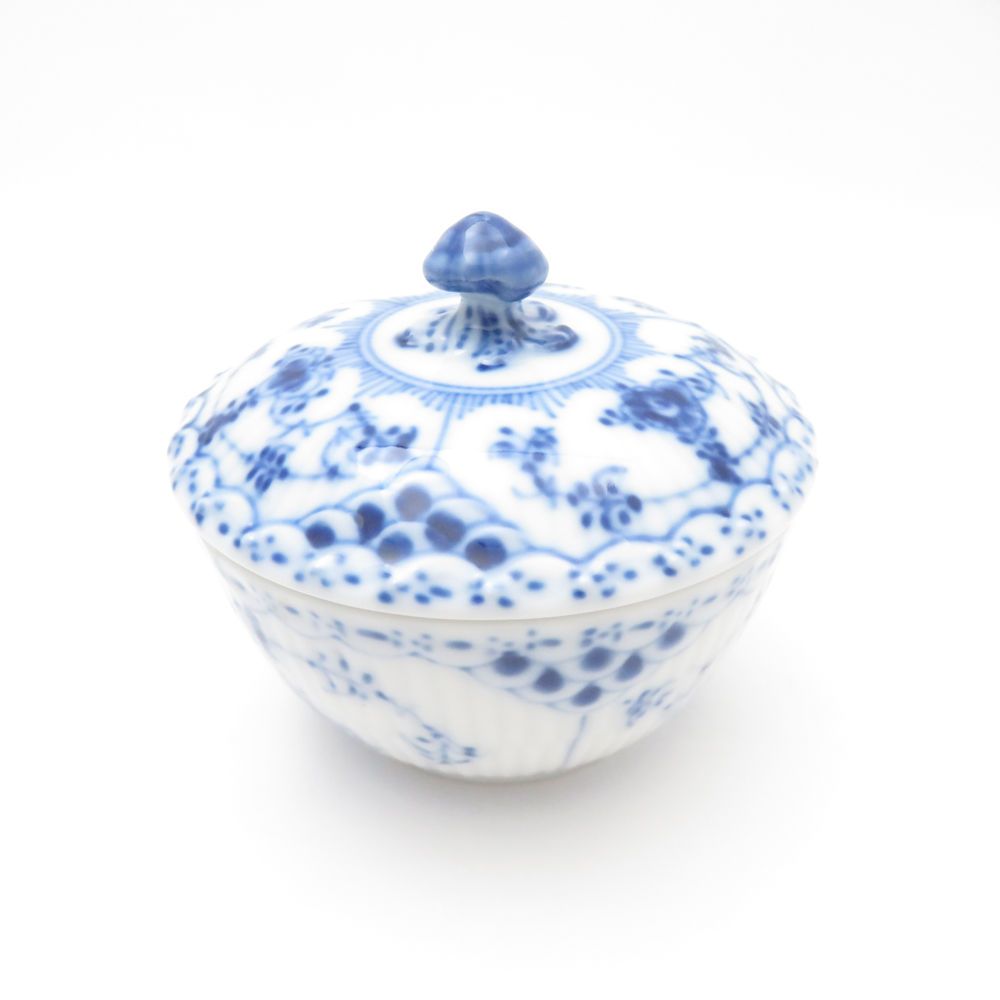 美品 ROYAL COPENHAGEN ロイヤルコペンハーゲン ブルーフルーテッド