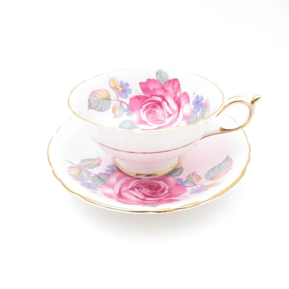 PARAGON パラゴン Cabbage Rose キャベツローズ ティーカップ＆ソーサー 1客 バラ 薔薇 希少 レア SC7971P1 PARAGON パラゴン Cabbage Rose キャベツローズ ティーカップ