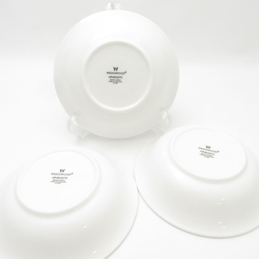 美品 ウェッジウッド アフロディーテ ボウル 3枚 セット 15cm 深皿