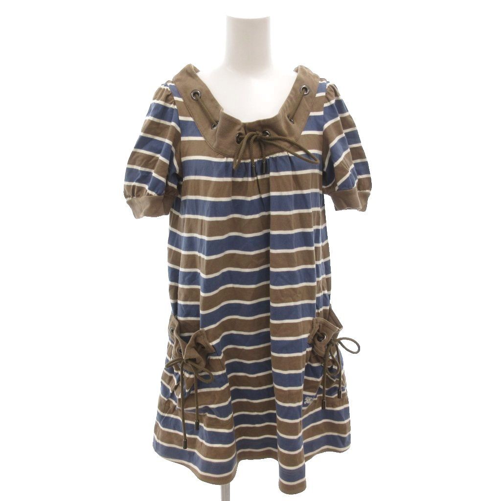 バーバリーブルーレーベル BURBERRY BLUE LABEL ワンピース 38 青