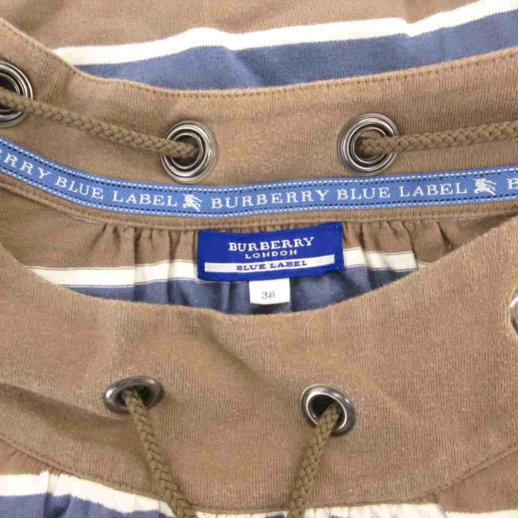 バーバリーブルーレーベル BURBERRY BLUE LABEL ワンピース 38 青