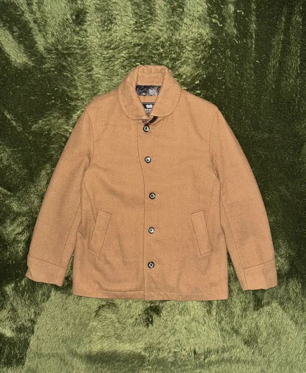 L BEAMS ハート ビームス ラウンド CUT キルト 下 ハーフ コート ジャケット