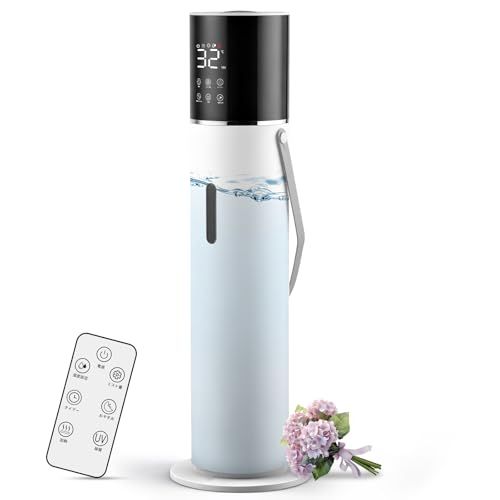 2025冬最強 高買戻し率 13 L ハイブリッド加熱 超音波加湿器 タワー型 知能恒湿 AIスマート 上から給水 アロマディフューザー 大容量 次亜塩素酸水対応 除菌 超音波式 床置き 卓上 アロマ対応 静音 省エネ 空焚き防止 加湿器 大型 767 eeb 3 e