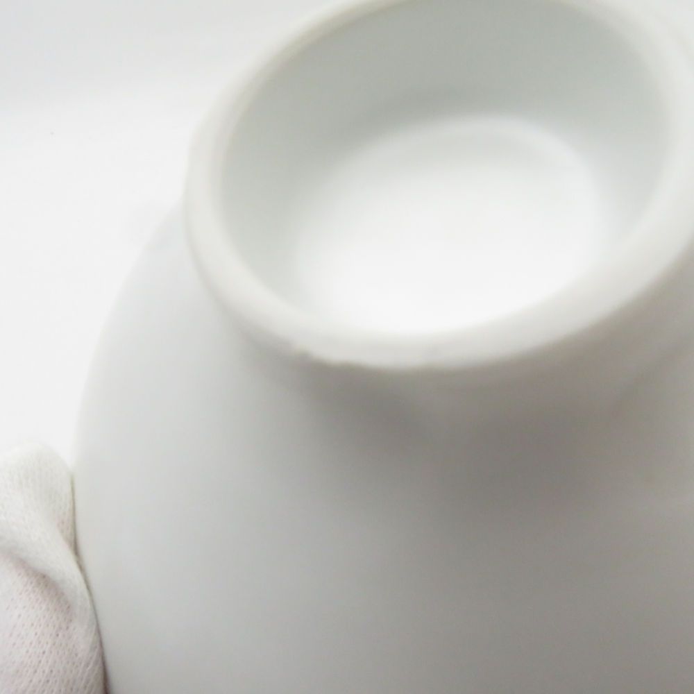 美品 Satoshi Takaku 高久敏士 飯碗 磁器 ライスボウル 深皿 ディープ