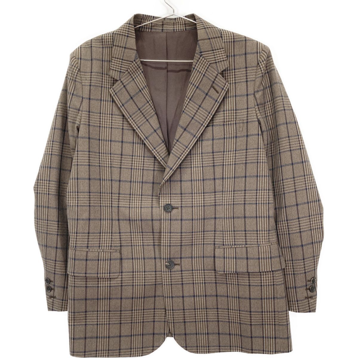 KIJI キジ ジャケット 2 ブラウン メンズ KIJI キジ ﾌﾞﾗｳﾝ ﾁｪｯｸ ｳｰﾙ ﾃｰﾗｰﾄﾞｼﾞｬｹｯﾄ 2 - メルカリ