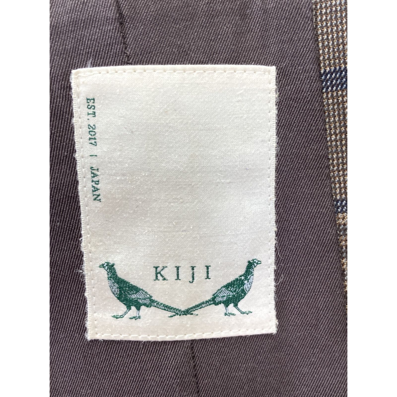 KIJI キジ ジャケット 2 ブラウン メンズ KIJI キジ ﾌﾞﾗｳﾝ ﾁｪｯｸ ｳｰﾙ ﾃｰﾗｰﾄﾞｼﾞｬｹｯﾄ 2 - メルカリ